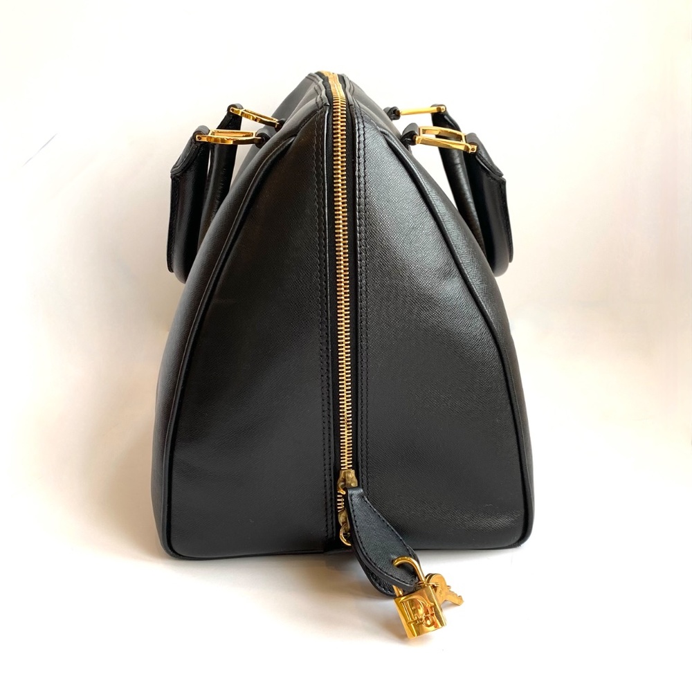 *RARE* Vintage Christian Dior Bag Traveller Travel Speedy Boston Black - Picture 5 of 13